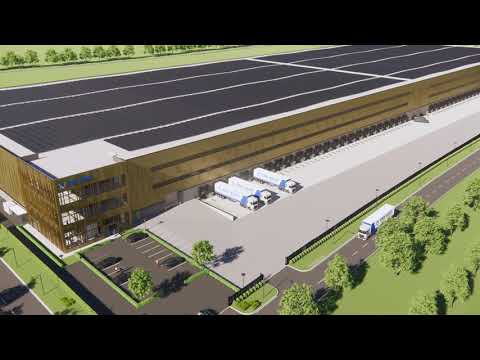 Animatie nieuwbouw DC Van Acht Foodpark Veghel